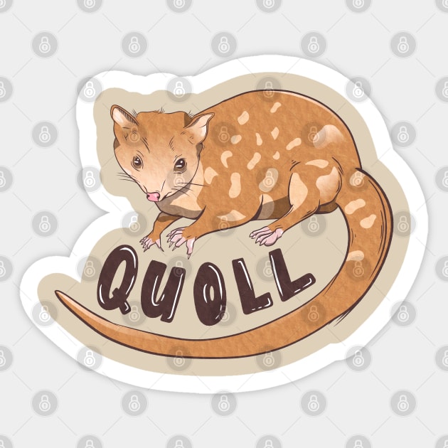 Quoll CUTE MARSUPIAL ANIMAL Sticker by mailboxdisco